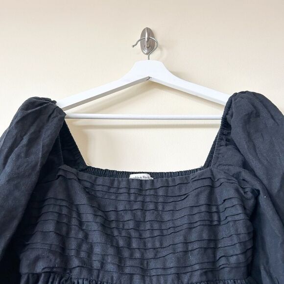 The Abercrombie & Fitch Emerson Poplin Puff Sleeve Mini Dress - Picture 5 of 7